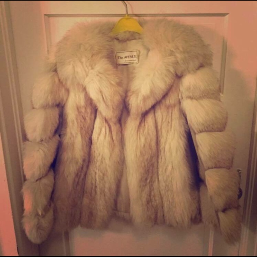 SOLD Vintage Authentic Fur and Leather Coat